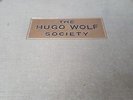 THE HUGO WOLF SOCIETY VOLUME SIX HMV DB3321-3326