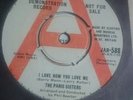 The Paris Sisters I Love You How You Love Me U.K Top Rank Demo