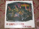 NIRVANA Unplugged In New York SIGNED LP BY DAVE GROHL Autographed, foo fighters