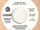 AMERICAN GYPSY 10 000 Miles CHESS PROMO  NORTHERN SOUL 45