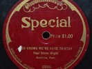 RARE Special Label 1920s 78 RPM Ku Klux Klan Record KKK Rodeheaver