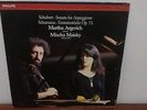 MISCHA MAISKY & MARTHA ARGERICH LP SCHUBERT ARPEGGIONE SCHUMANN 85'PHILIPS DG VG