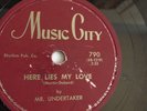Mr. Undertaker – The 4 Deuces - 78rpm single 10-inch – Delcro Music City #790