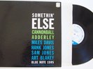 1958 Something Else Cannonball Adderley Original BLUE NOTE BLP 1595 W63 Ear RVG