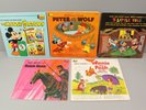 5 Disney Records Peter & The Wolf, 3 Little Pigs, Robin Hood, Winnie The Pooh +