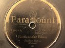 Paramount 12924 CHARLIE PATTON Rattlesnake Blues DELTA BLUES 1929  78 rpm