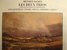 QUEFFÉLEC/AMOYAL/LODÉON les deux trios pr piano violon MENDELSSOHN LP Erato EX++