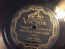 PRE WAR BLUES LUKE JORDAN Victor 20957 Pick Poor Robin Clean/Travling Coon E-
