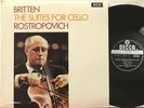 SXL 6393 WB Rostropovich, Britten, The Suites for Solo Cello, op. 72 & op. 80