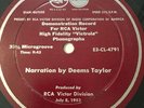 1953 Single sided RCA VICTOR demonstration disc For HI-FI VICTROLA EP 33rpm E+