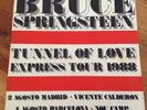 BRUCE SPRINGSTEEN RADIO PROMO * TUNNEL OF LOVE * 1988 SPANISH 45 w/TOUR DATES NM