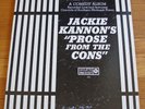 Jackie Kannon 1961 Roulette LP Prose From The Cons  Southern Michigan Prison
