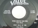 Steve Marks & The Corwins: Great Balls of Fire / At the Hop Rock 45 Record EP