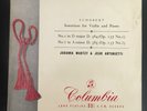 Schubert -Sonatinas UK 1956 LP Columbia 33CX 1359, Johanna Martzy - violin
