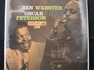 BEN WEBSTER MEETS OSCAR PETERSON 1960 HMV CLP 1412 1S/1S UK MONO PRESS RARE JAZZ