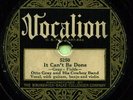 OTTO GRAY (It Can't Be Done / Adam And Eve) CLASSIC COUNTRY 78 RPM RECORD