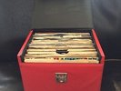 Red 7'' Record Box with 58 exclusive Northern Soul, Funk, Pop, House Records