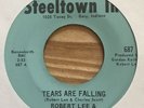 sweet soul 45 ROBERT LEE & THE EXQUISITES tears are falling STEELTOWN hear