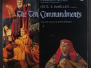 SOUNDTRACK: The Ten Commandments LP (2 LPs, gatefold cover, drill hole, partia