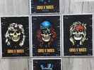 GUNS N ROSES - APPETITE FOR DESTRUCTION - PROMO AD SET OF 5 different covers  LP