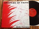 Articles Of Faith ?– Give Thanks - Orig US Reflex Punk 1984 LP NM