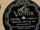 EARL HINES - BEAU KOO JACK  - VICTOR SCROLL 78 RPM