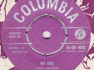 50s Rock N Roll FRANKIE LYMON my girl 1957 UK 7