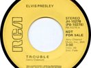 Elvis Presley USA PROMO/DEMO 45 T-R-O-U-B-L-E JH-10278 VG+ 4/75 RARE