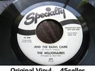 ? MILLIONAIRES promo 'And The Rains Came' in-demand + COVER Northern Soul 45
