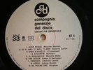 COMPAGNIA GENERALE DEL DISCO - LP   CGD ST 1  ITALY  1969 CAMPIONE NON COMMERCIA