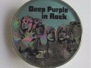 DEEP PURPLE IN ROCK OLD CRYSTAL STYLE METAL PIN BADGE FROM THE 1980's IAN GILLAN