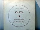 MARCELLE MEYER / RAVEL L'oeuvre de piano / ORIG ALPHA STEREO LP / EX
