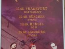 The Damned euro tour poster 2018. German dates signed by band. 23