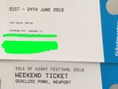 isle of wight festival tickets X2