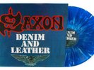 SAXON - DENIM AND LEATHER, 2018 EU LIMITED EDITION SPLATTER vinyl LP, SEALED