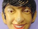 RARE C1964 THE BEATLES GEORGE HARRISON PLASTIC RUBBER FACE MASK EX CONDITION