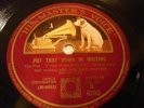 JAZZ RAY NOBLE AL BOWLLY We've Got The Moon & Put That Down In Writing HMV 6203