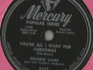 78 Rpm Record Frankie Laine You're All I Want For Christmas