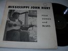 MISSISSIPPI JOHN HURT..FOLK SONGS & BLUES..SUPERB US 1ST ISSUE GRYPHON GLP 13157
