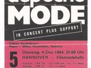 Depeche Mode   In Concert 1984   Ticket / Konzertkarte / Eintrittskarte