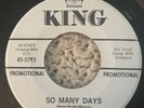 The Vonns - So Many Days King 45-5793 R&B Northern Soul Popcorn Promo 45 rpm M-