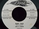 Jan & Dean - Dore 522 - 1959 - 45 RPM Record - WLP - Vinyl - HAH - Baby Talk