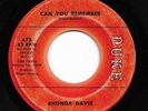 Northern Soul 45 RHONDA DAVIS Can You Remember/Long Walk On A Short Pier HEAR