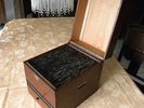 GRAMMOPHON SCHELLACK PLATTENARCHIV – SCHELLACKBOX – Plattenkoffer-Cabinet HOLZ