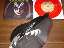 KISS GENE SIMMONS   RADIOACTIVE b/w WHEN YOU WISH   UK RED VINYL 7