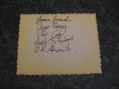 The Models James Freud And Berlin Set Of Signatures Autograph Index Cards