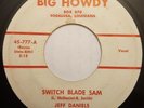 JEFF DANIELS SWITCH BLADE SAM ROCKABILLY 45 BIG HOWDY 777 1ST PRESS