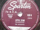 THE ELEGANTS Little star / Getting Dizzy CANADA 1958 DOO WOP SPARTON 78