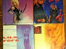 LITA FORD 4 LP LOT-OUT FOR BLOOD, STILLETTO, DANCIN ON EDGE, CLOSE MY EYES REMIX