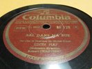 EDITH PIAF COLUMBIA 78 RPM RECORD 128 BAL DANS MA RUE